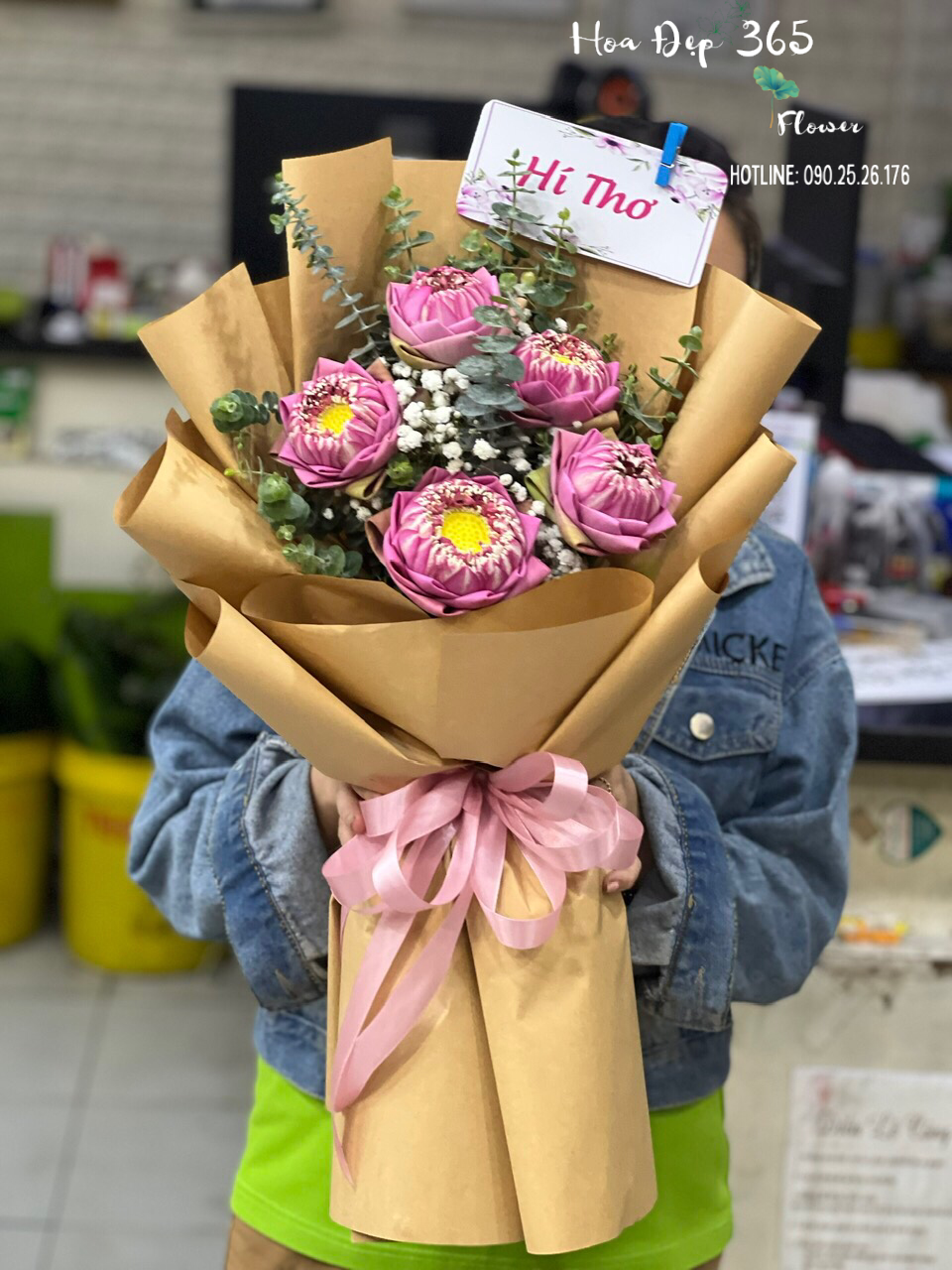 Bó Hoa Sen Hồng - HBD252