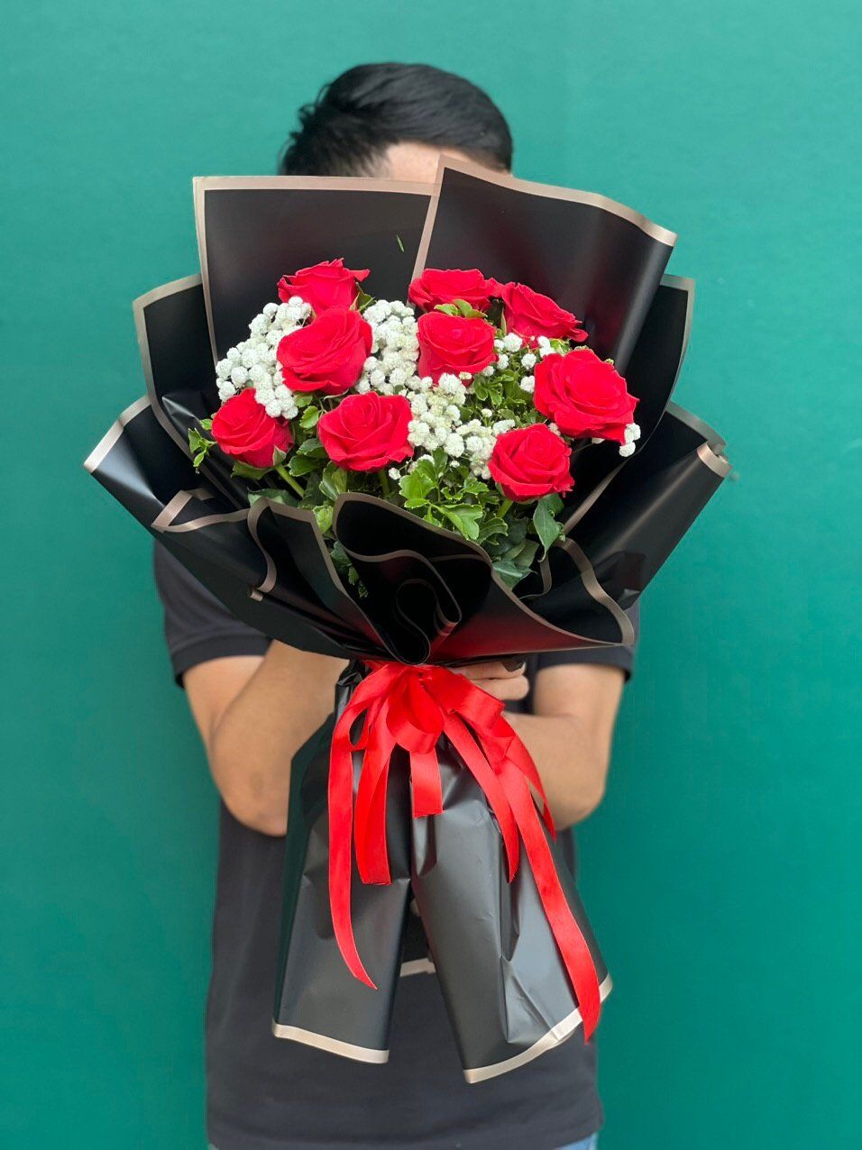 Bó Hoa Hồng Đỏ 9 Hoa - HBD248 - Hoa Hồng 20/10