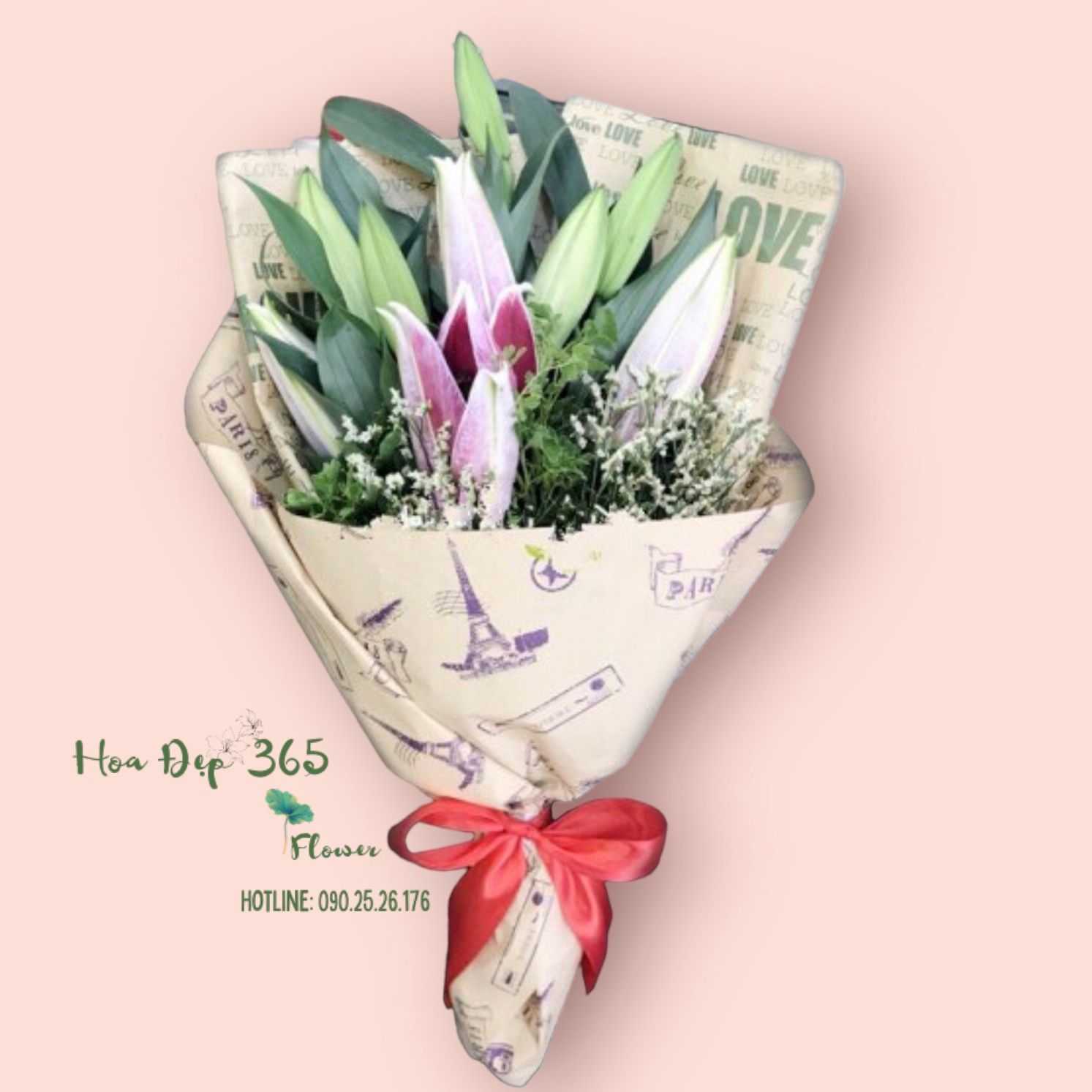 Pink Lilies - HBD56