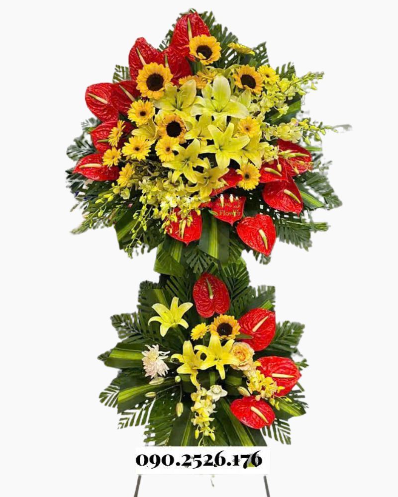 Kệ Hoa Khai Trương Best Wishes - HCM40