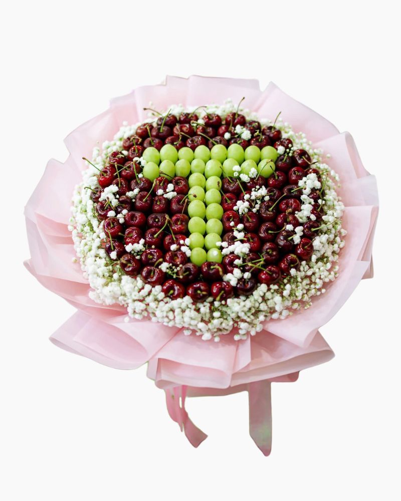 Bó Hoa Cherry Khắc Tên - TC45