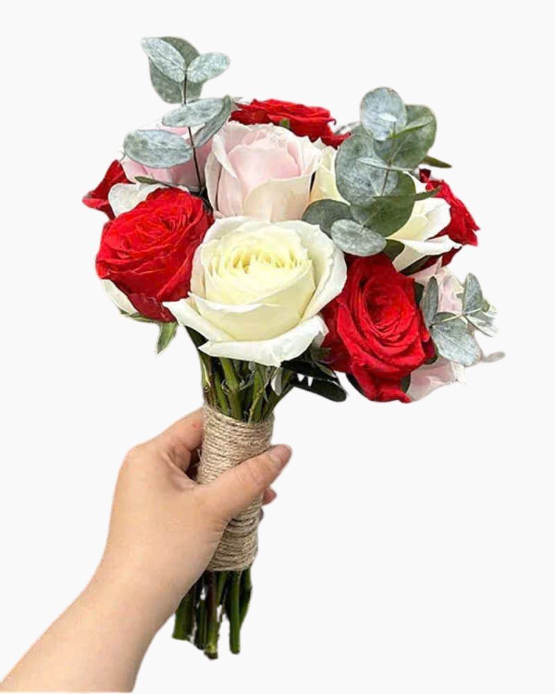 Bó Hoa Cưới Cầm Tay Cô Dâu Hạnh Phúc - HC66