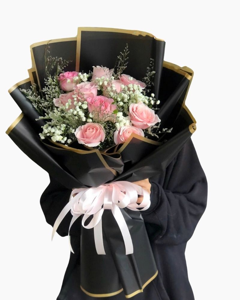 Bó Hoa Hồng Đỏ 10 Hoa - HBD249 - Hoa Sinh Nhật
