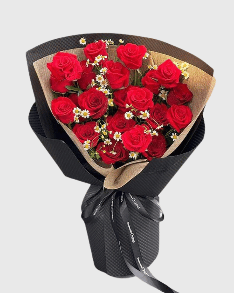 Bó hoa hồng đỏ - Red Amour - HBD274