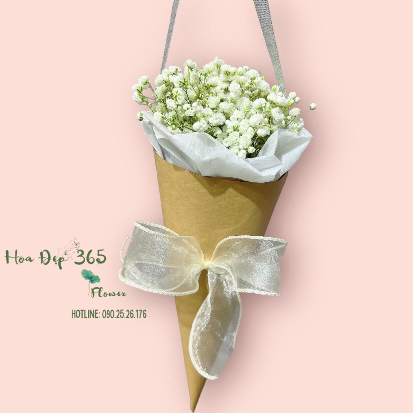 Bó Hoa Ốc Quế Baby - HBT81 - Hoa 20/10 tặng người thương nhân dịp ngày phụ nữ Việt Nam