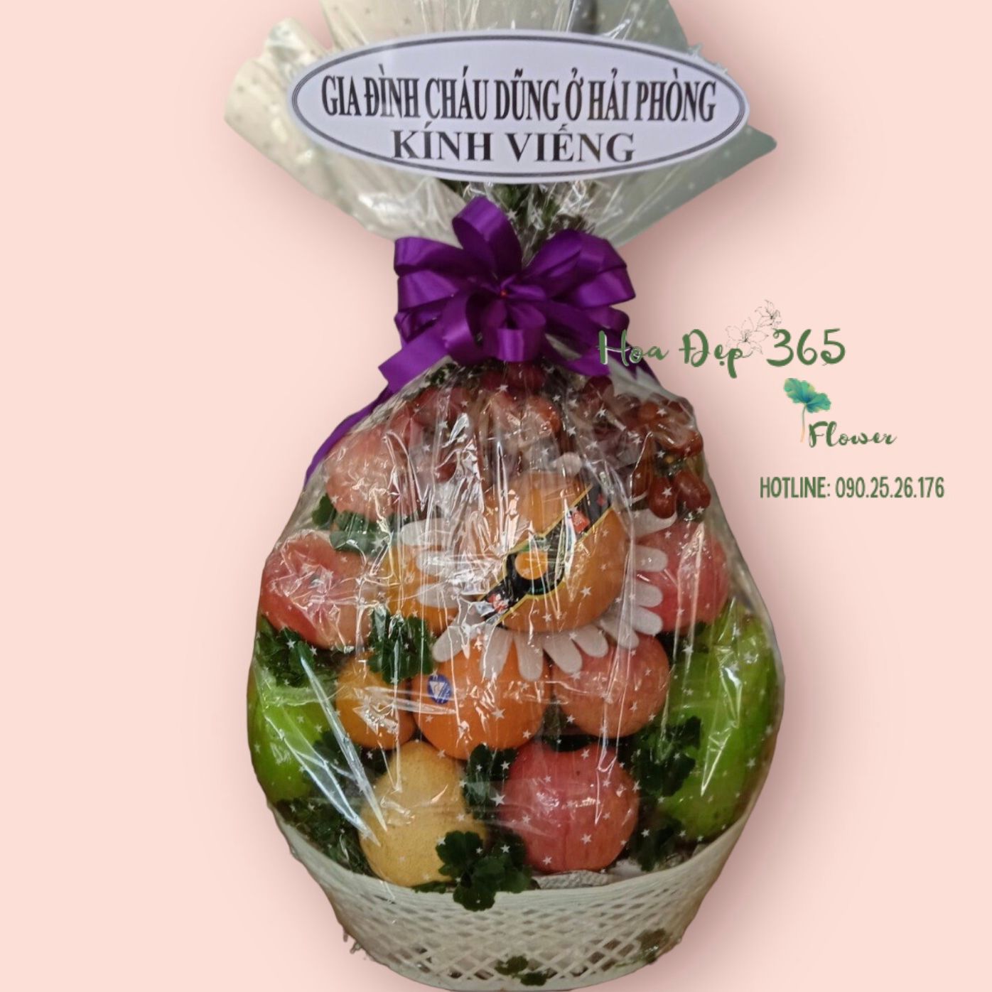Giỏ Trái Cây Thành Kính - GTC28 - Điện Hoa