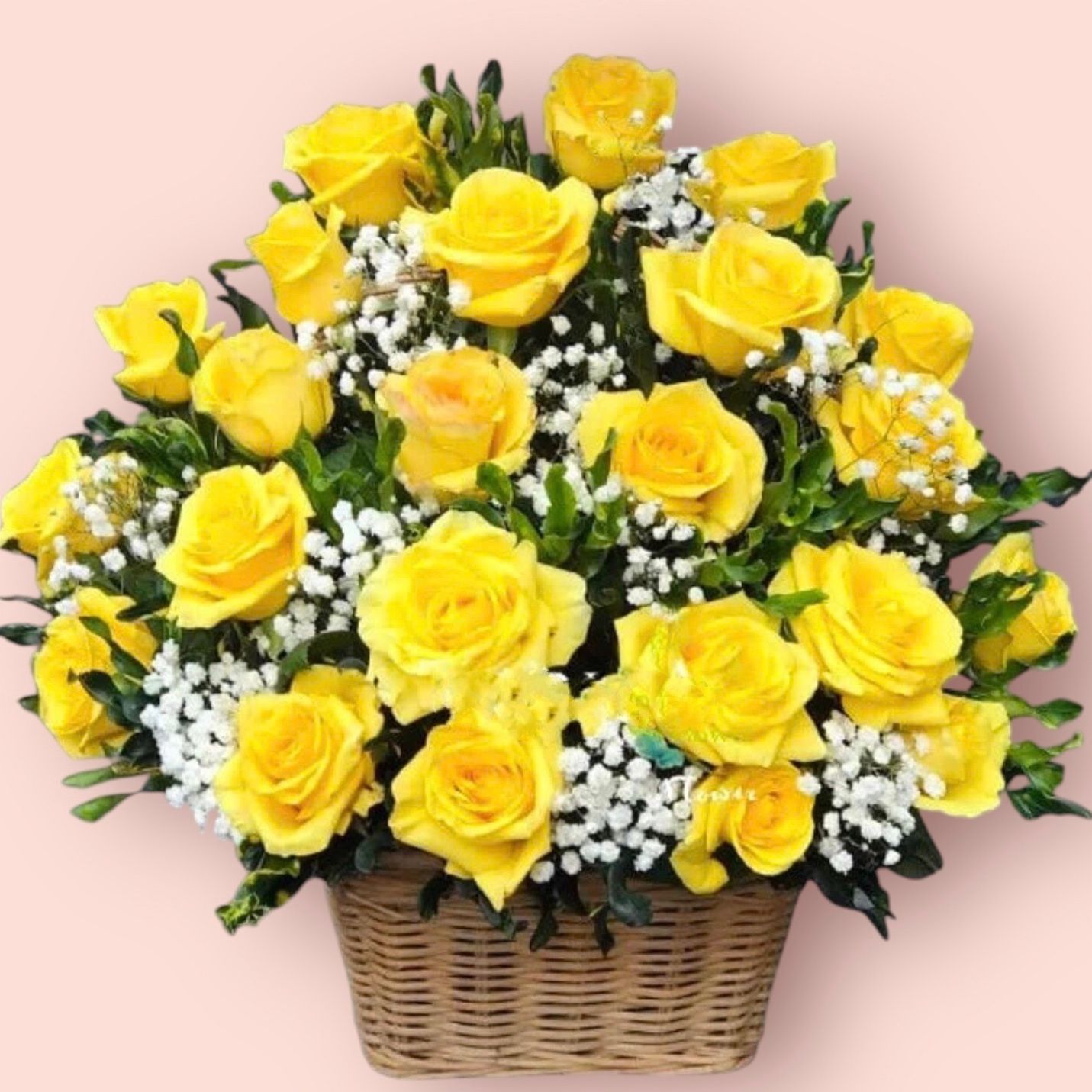 Nắng Ban Mai - HG52 - Giỏ Hoa Khai Trương Để Bàn