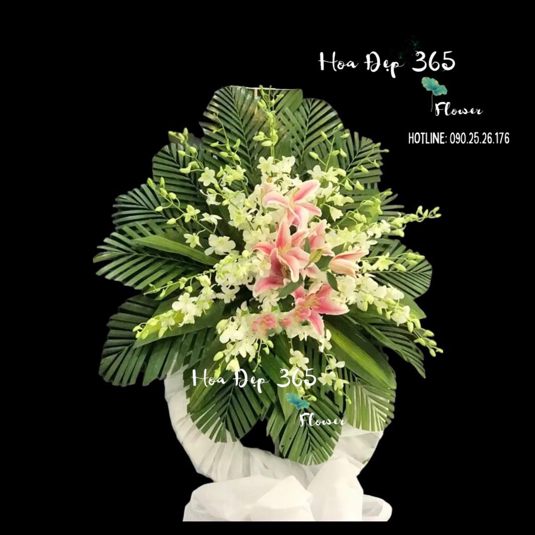 Vòng Hoa Chia Buồn Giá Rẻ - HTL128 - Vòng Hoa Đám Tang