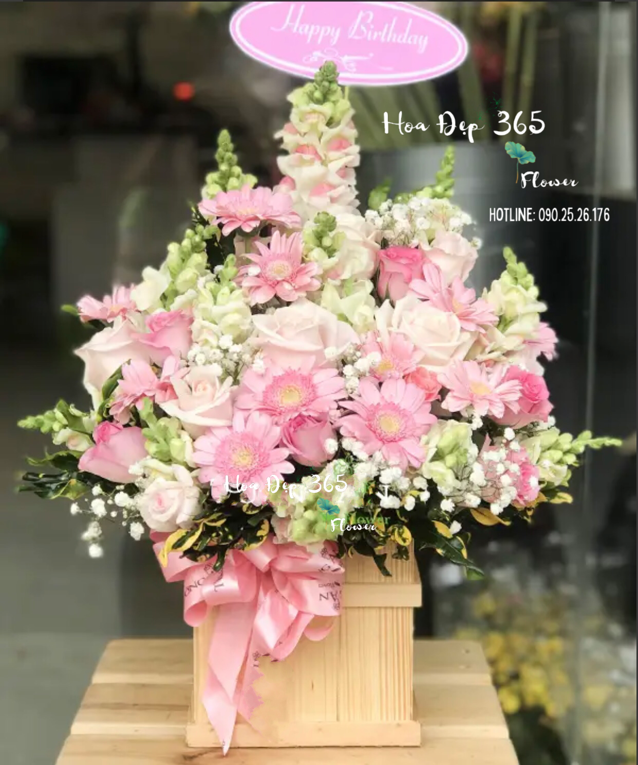 Hộp Hoa Dịu Ngọt - HCH37 - Hoa Hồng 20/10
