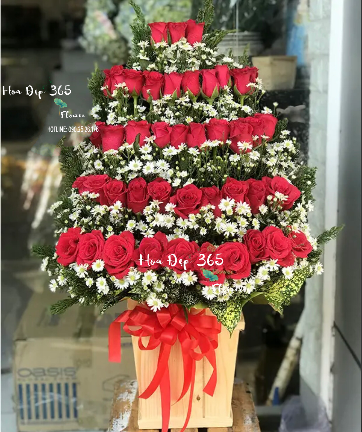 Hộp Hoa Hồng Đỏ - HCH94