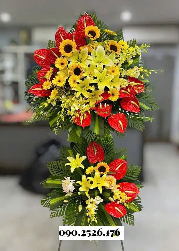 Kệ Hoa Khai Trương Best Wishes - HCM40