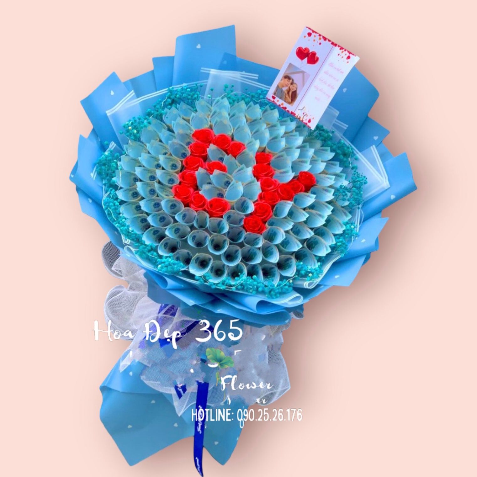 Bó Hoa Tiền 20K Chữ EY - BT12 - Hoa 20/10