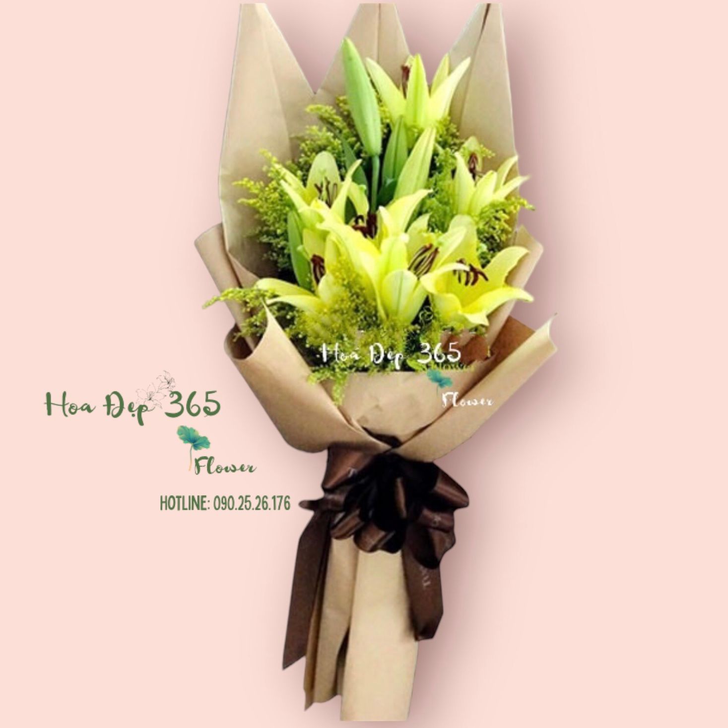 Hương Hoa - HBD154 - Hoa 20/11 - Hoa Ly Vàng