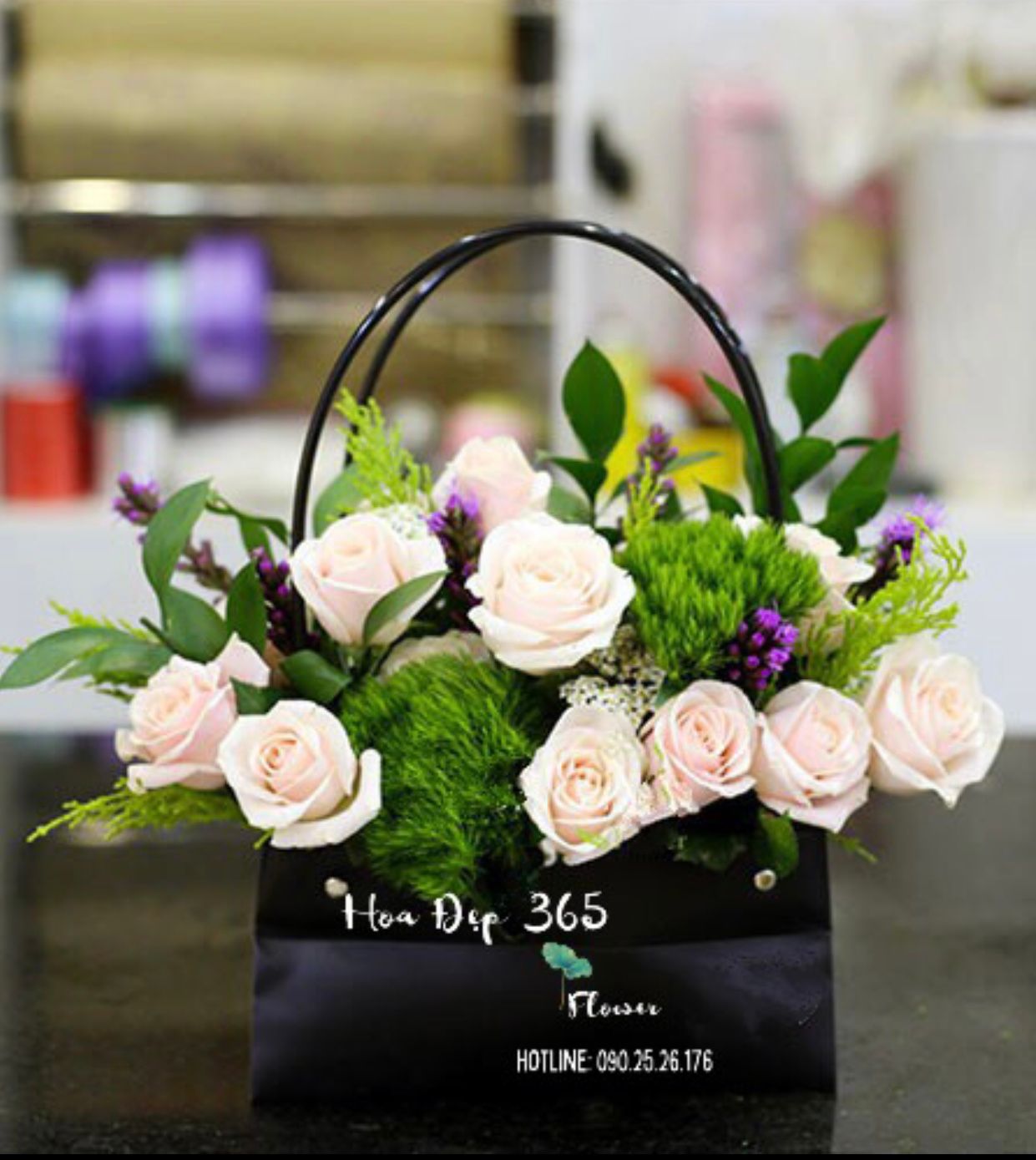  Giỏ Hoa Mini Gần Bên Em - HG15 - Hoa sinh nhật 