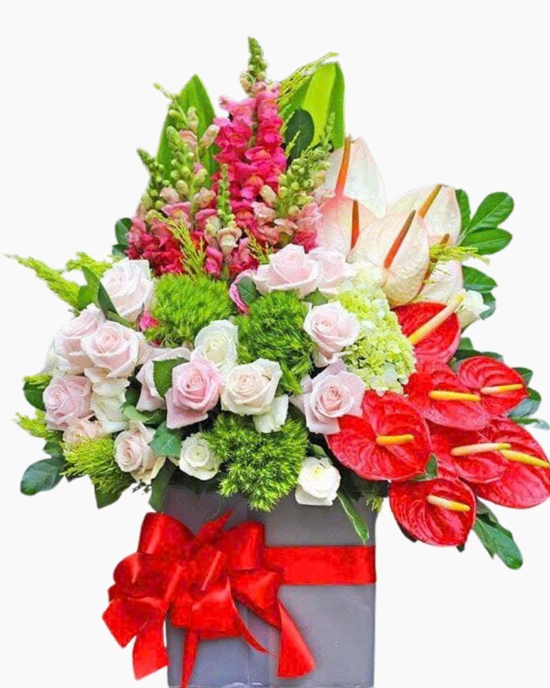Hộp Hoa Khai Trương Để Bàn Ngày Vui - HCH85