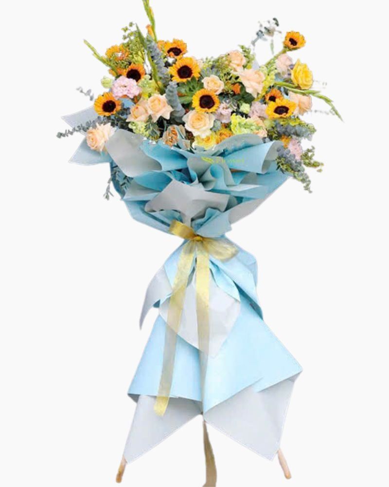 Lẵng Hoa Thành Công Viên Mãn - HCM12
