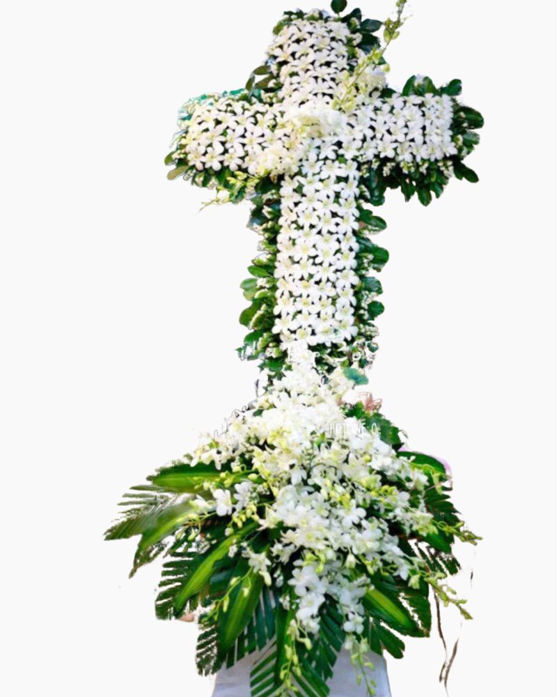 Vòng Hoa Tang Lễ The Cross - HTL28