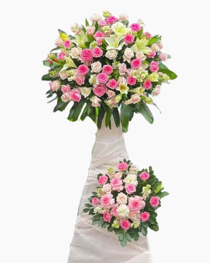 Lẵng Hoa Tiếp Bước - HCM47