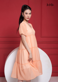  ĐẦM CHIFFON CAM, BABYDOLL 3 TẦNG, LA MỘC 