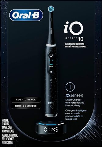  Bàn chải đánh răng điện Oral-B iO Series 10 - sạc iO Sense - Cảm biến áp suất (4 đầu bàn chải) 