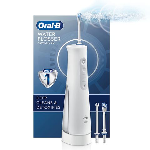  Máy tăm nước Oral-B cầm tay không dây Tay cầm với 3 vòi phun 