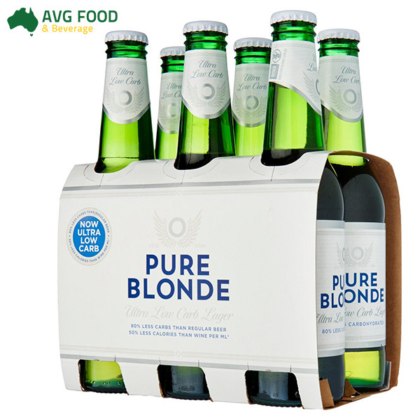 Bia Pure Blonde Ultra Low Carb Lager Bottles 355mL case 6 chai - avgfood.vn