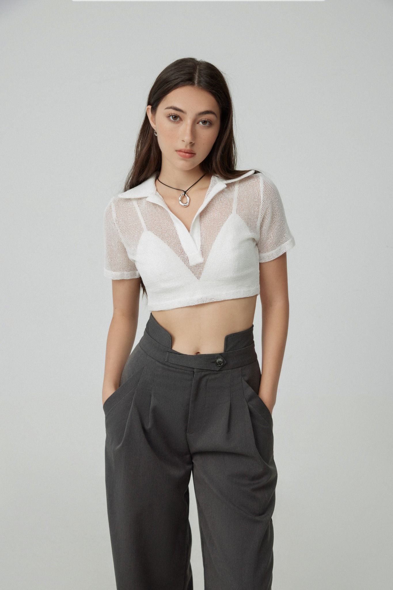 JOSIE CROPPED POLO