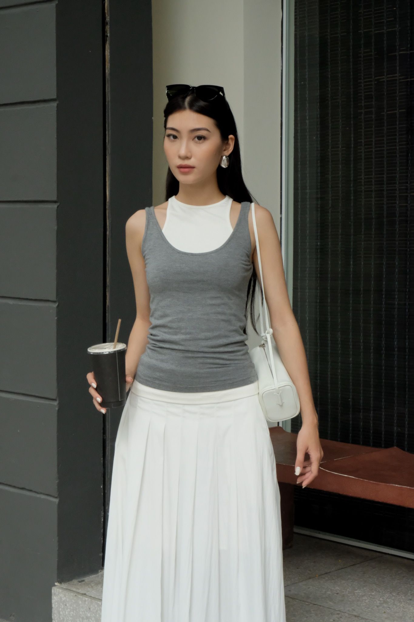 TRIO LAYERING TOP - GREY (3 PIECES)