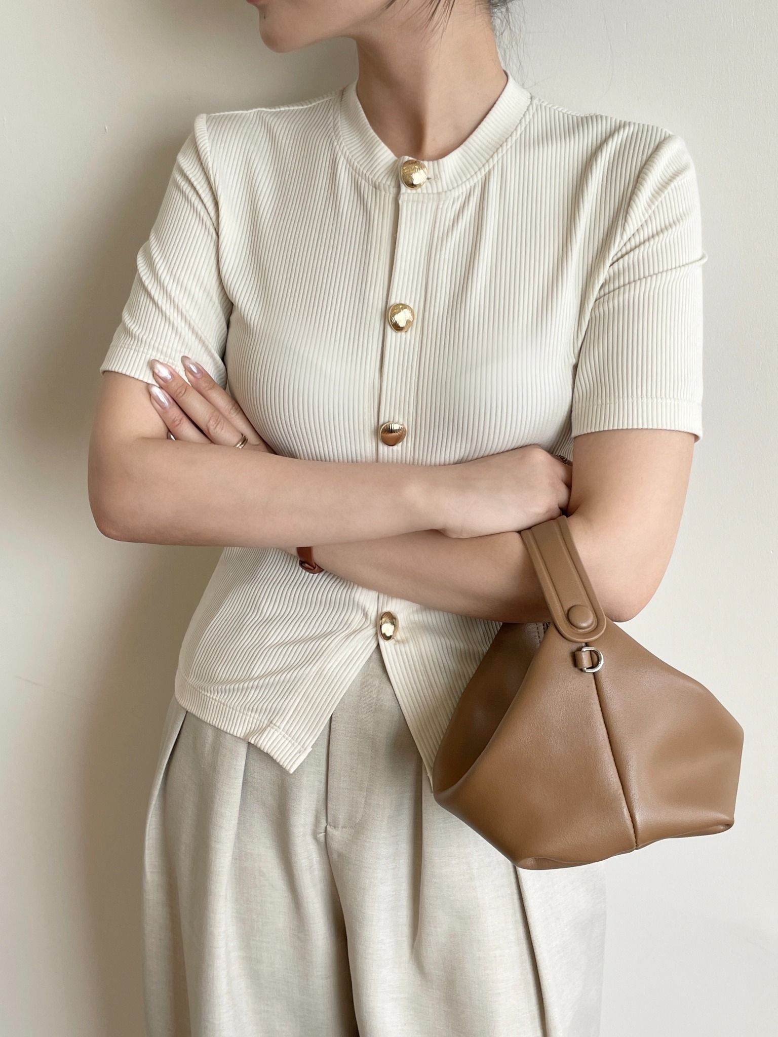 LAUREN TOP - CREAM