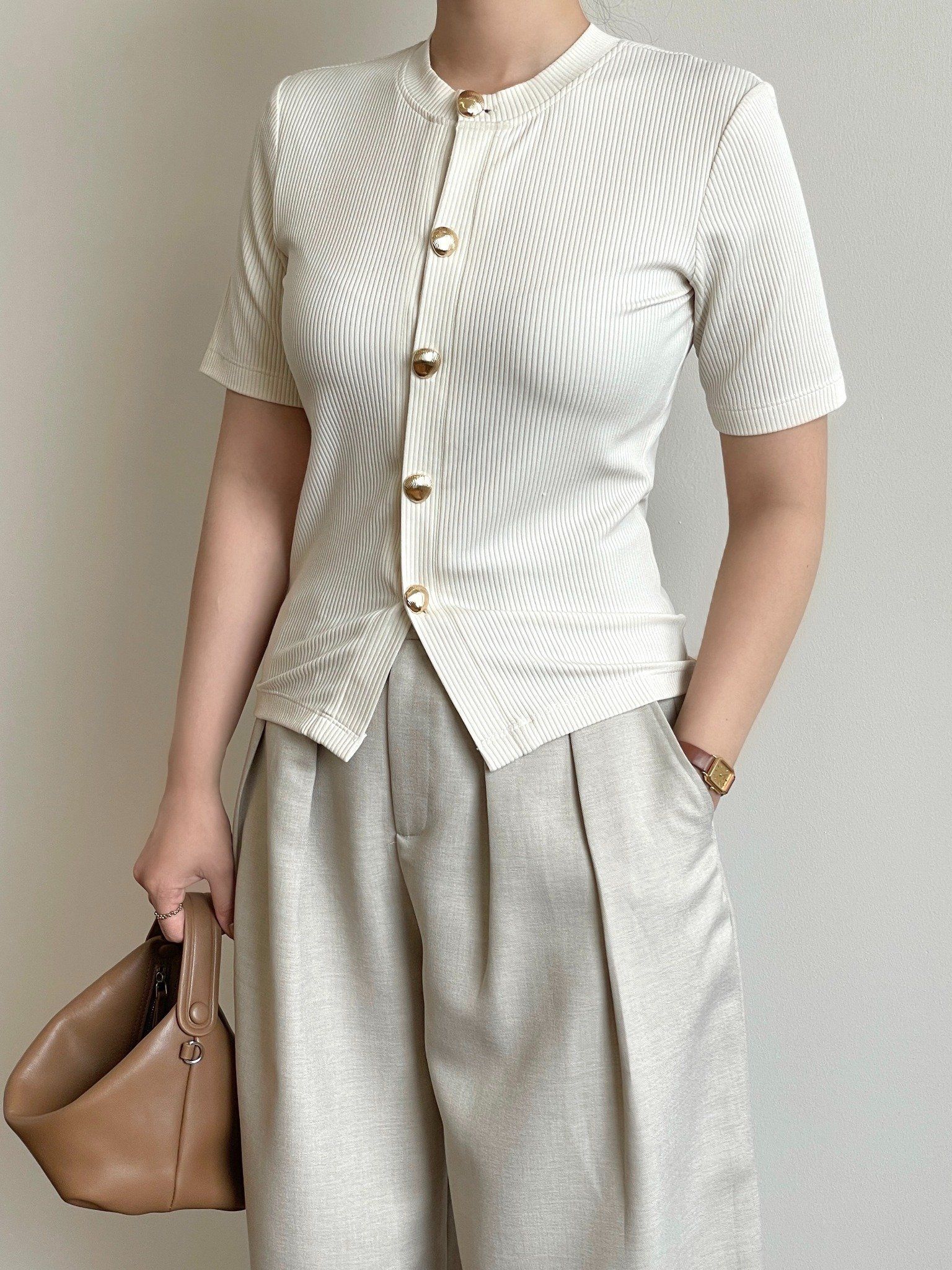 LAUREN TOP - CREAM