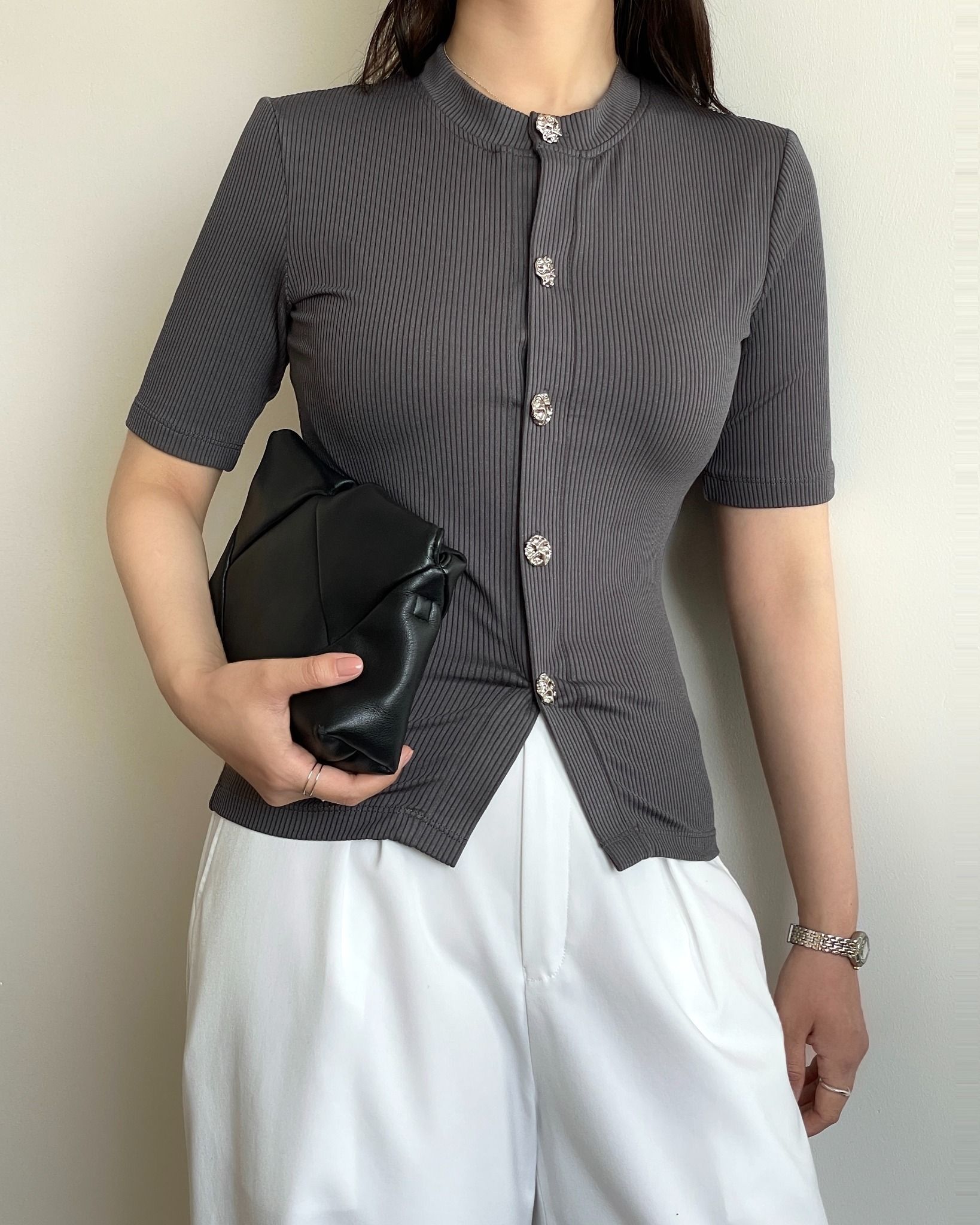 LAUREN TOP - GREY