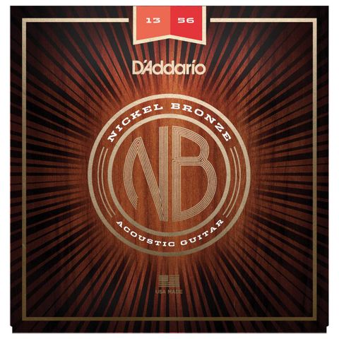 Dây Đàn Guitar Acoustic D'Addario Nickel Bronze NB1256 Light Top Med Bottom, 12-56