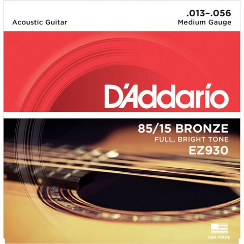 Dây Đàn Guitar Acoustic D'Addario EZ930 85/15 Great American Bronze, Medium, 13-56