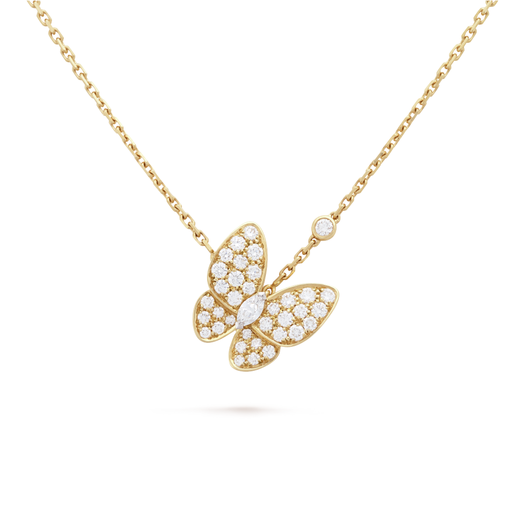 VCA Two Butterfly pendant
