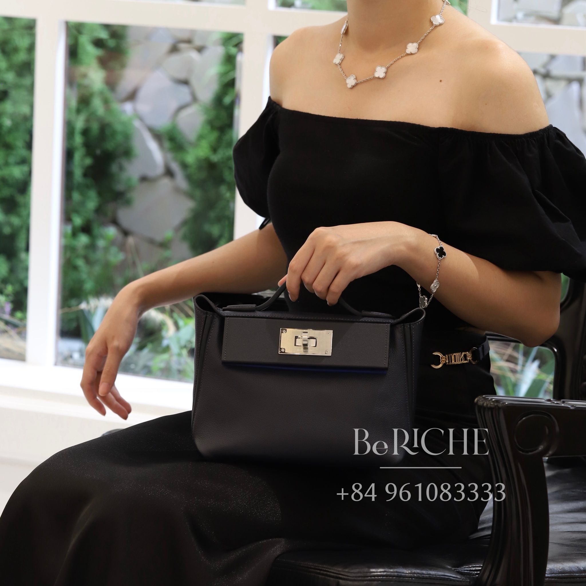 Hermes 24/24 - 21 Blue Nuit PHW
