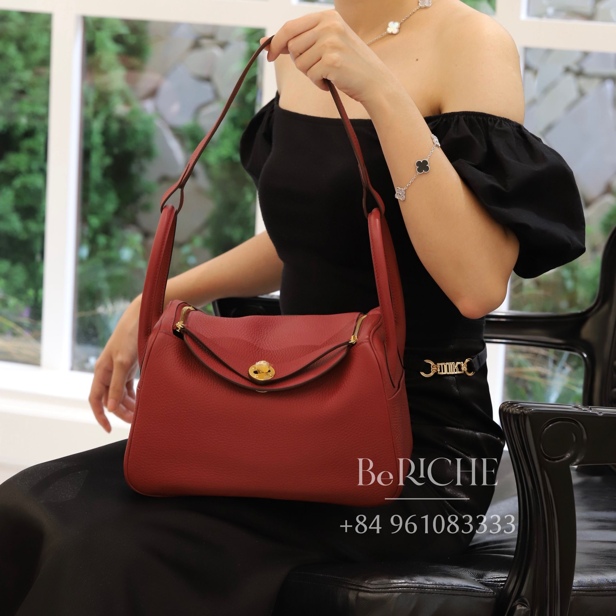 Lindy 26 Clemence Leather Rubis GHW