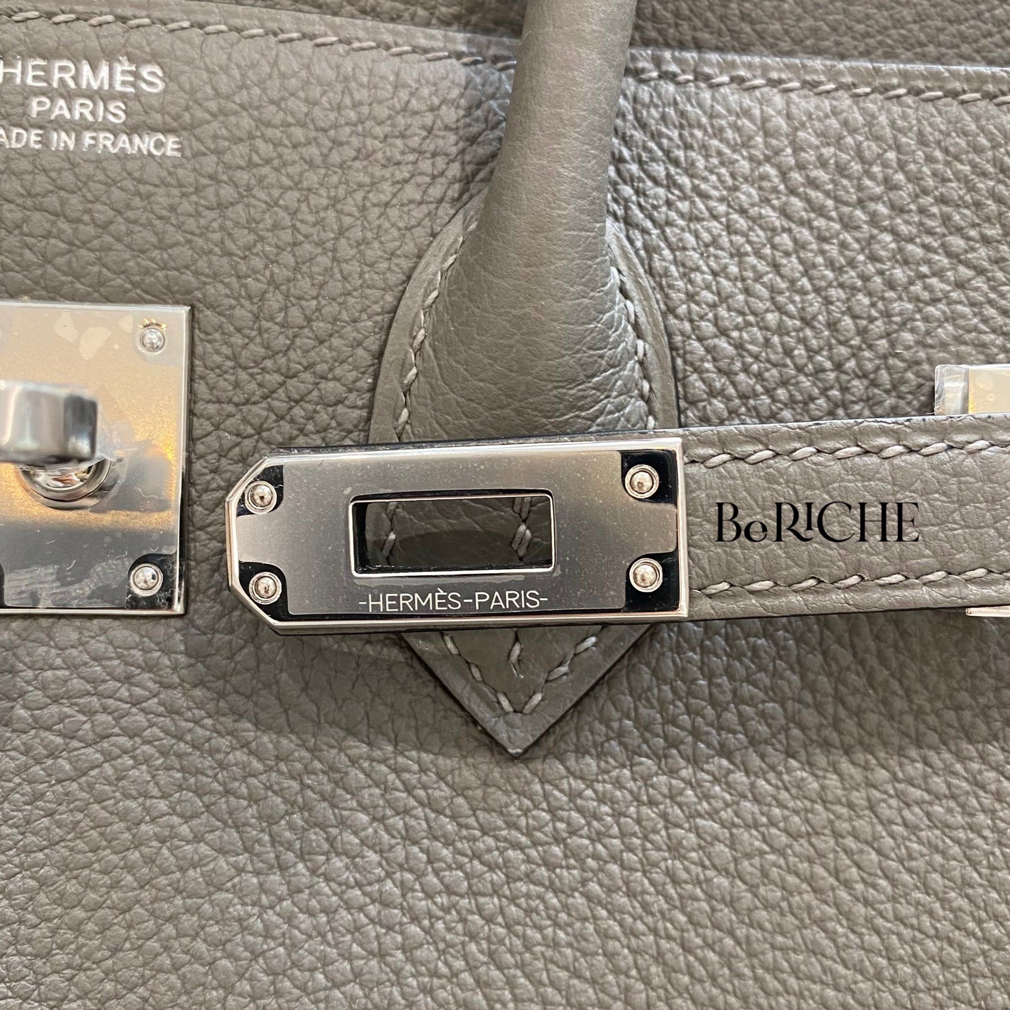 Birkin B25 Togo Gris Meyer PHW