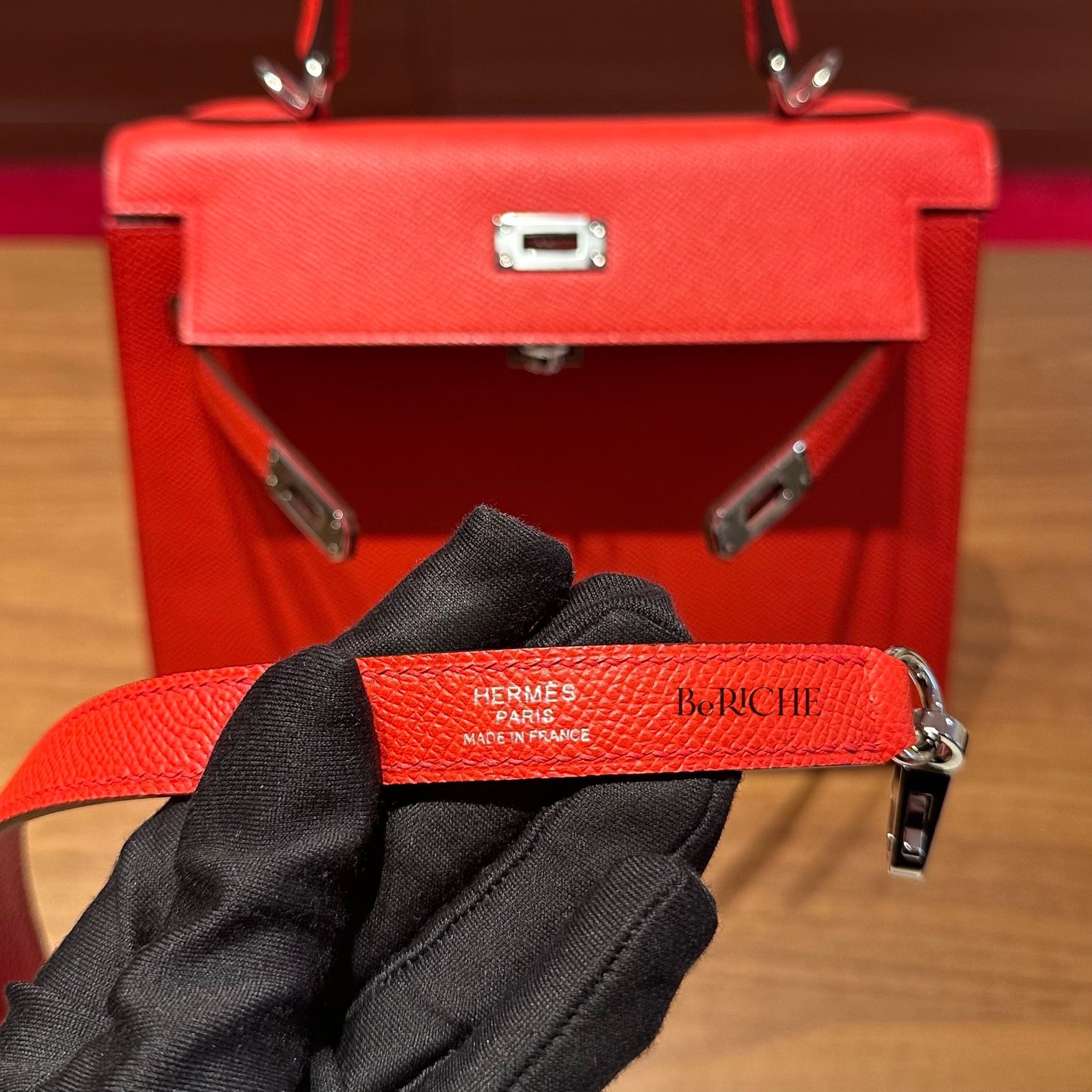 Kelly K25 Epsom Rouge de coeur PHW