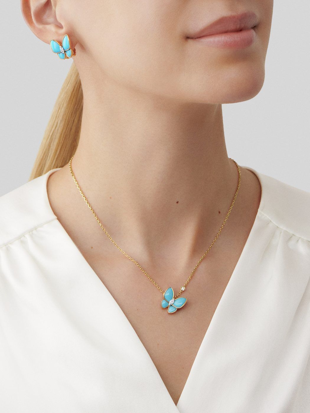 VCA Two Butterfly earring