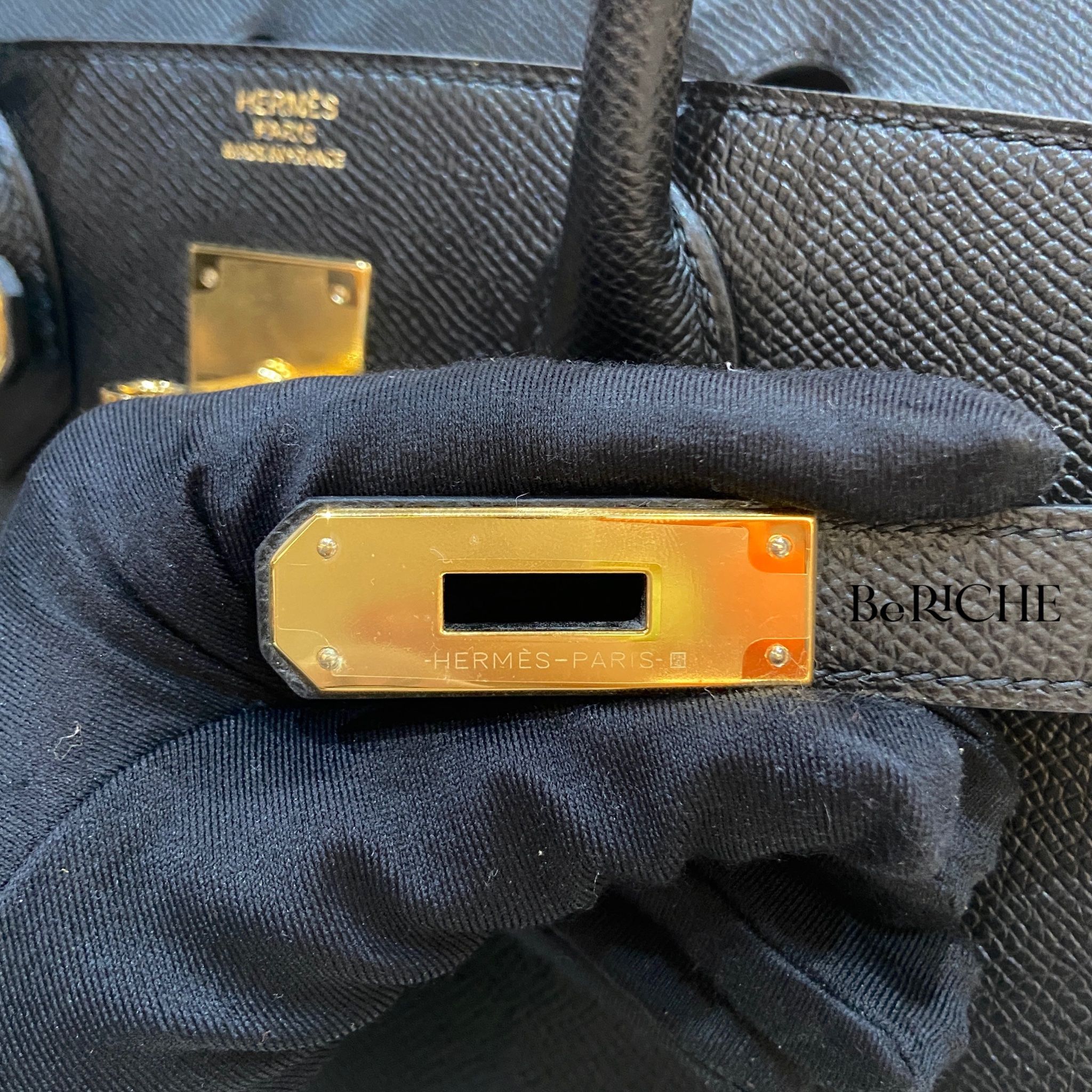 Birkin B30 Sellier Epsom Black GHW