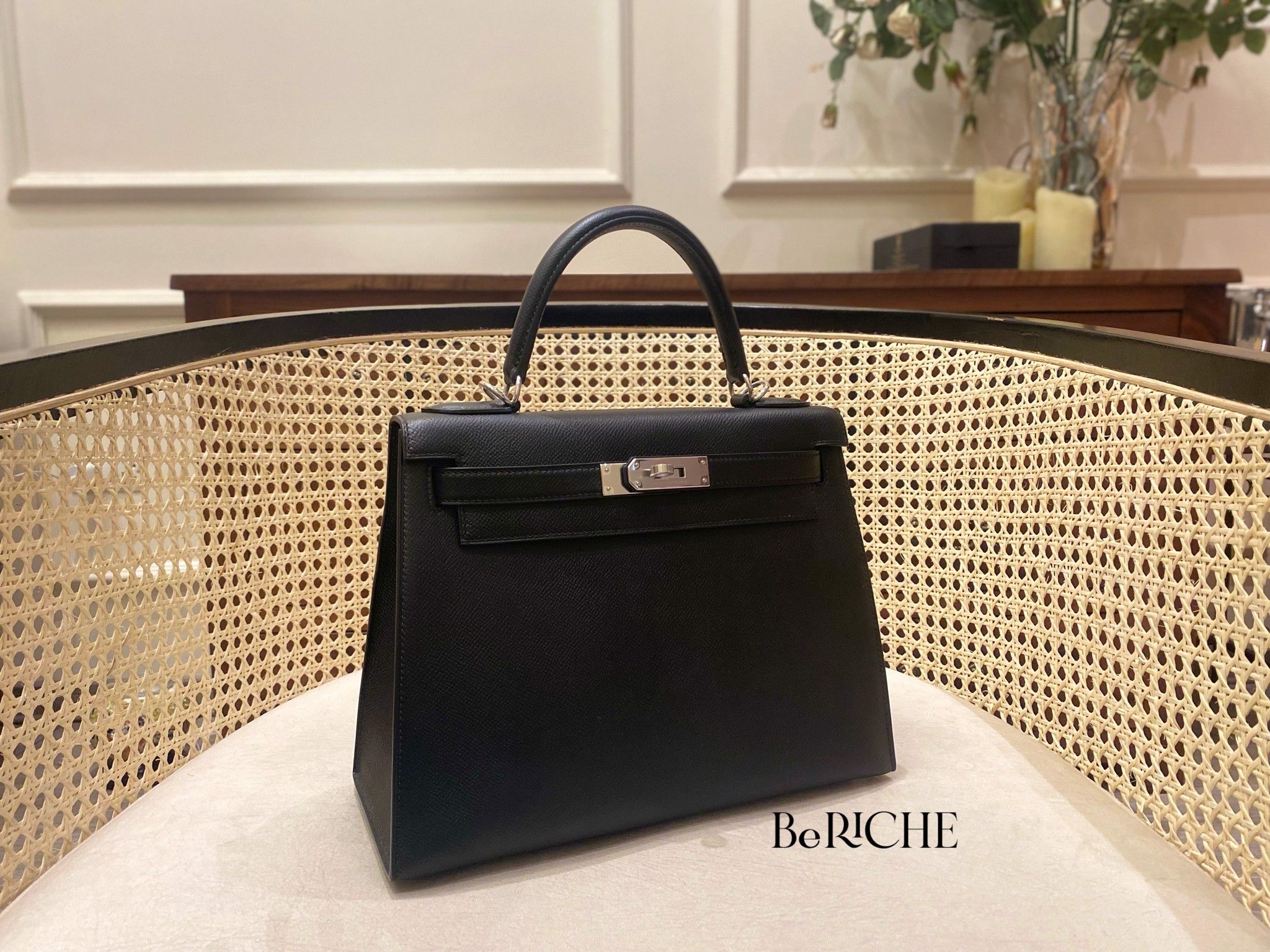 Kelly K28 Black Epsom PHW