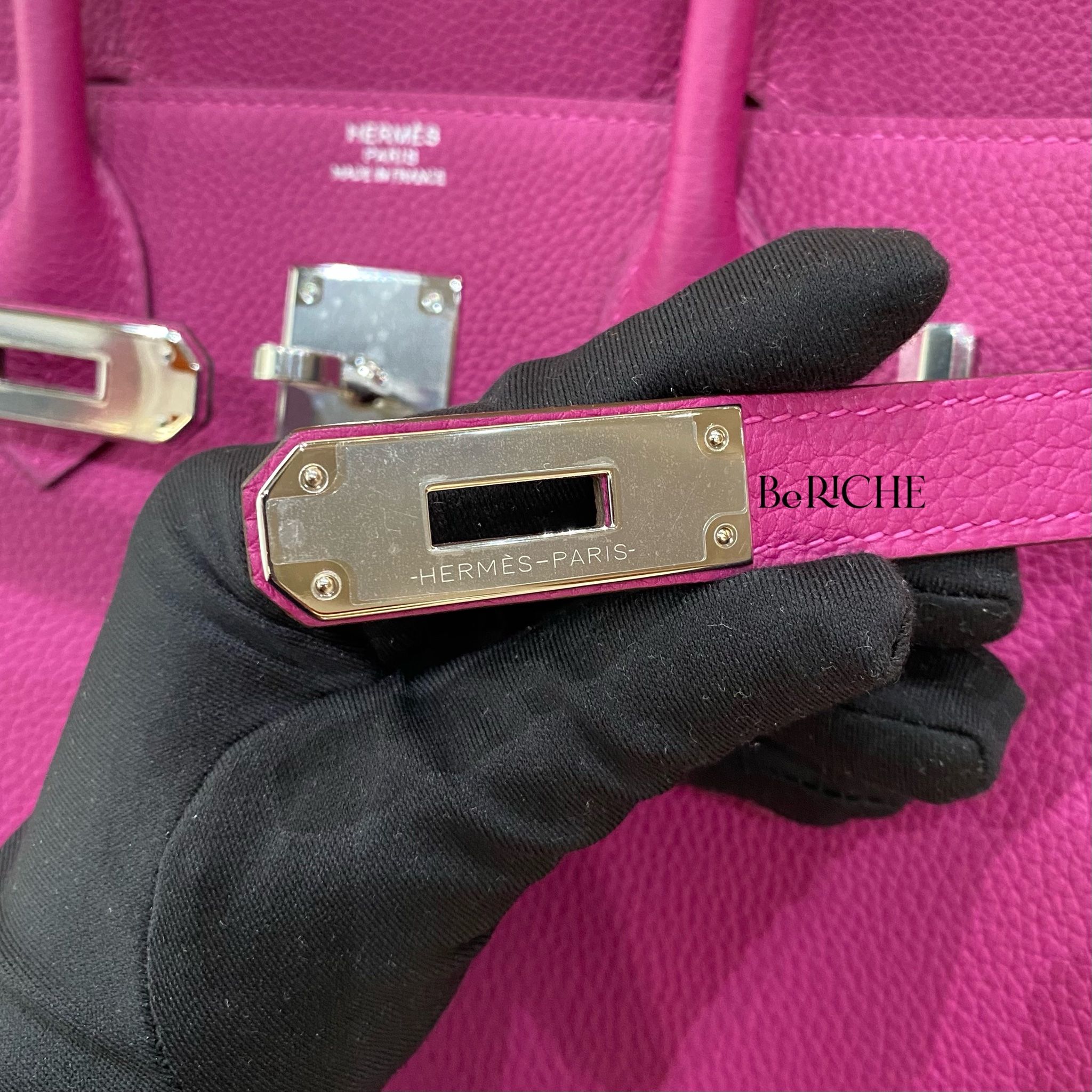 Birkin B30 Togo Rose Pourple PHW