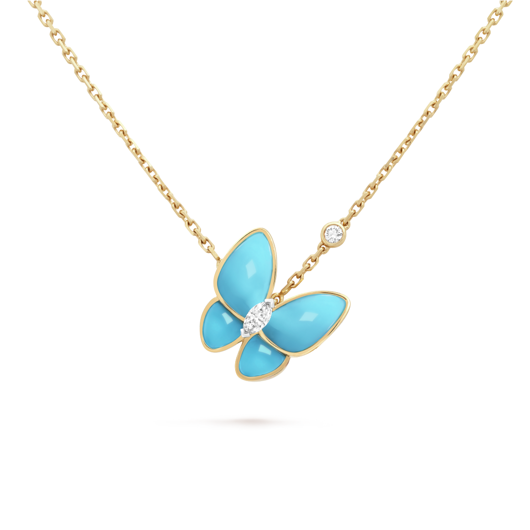 VCA Two Butterfly pendant