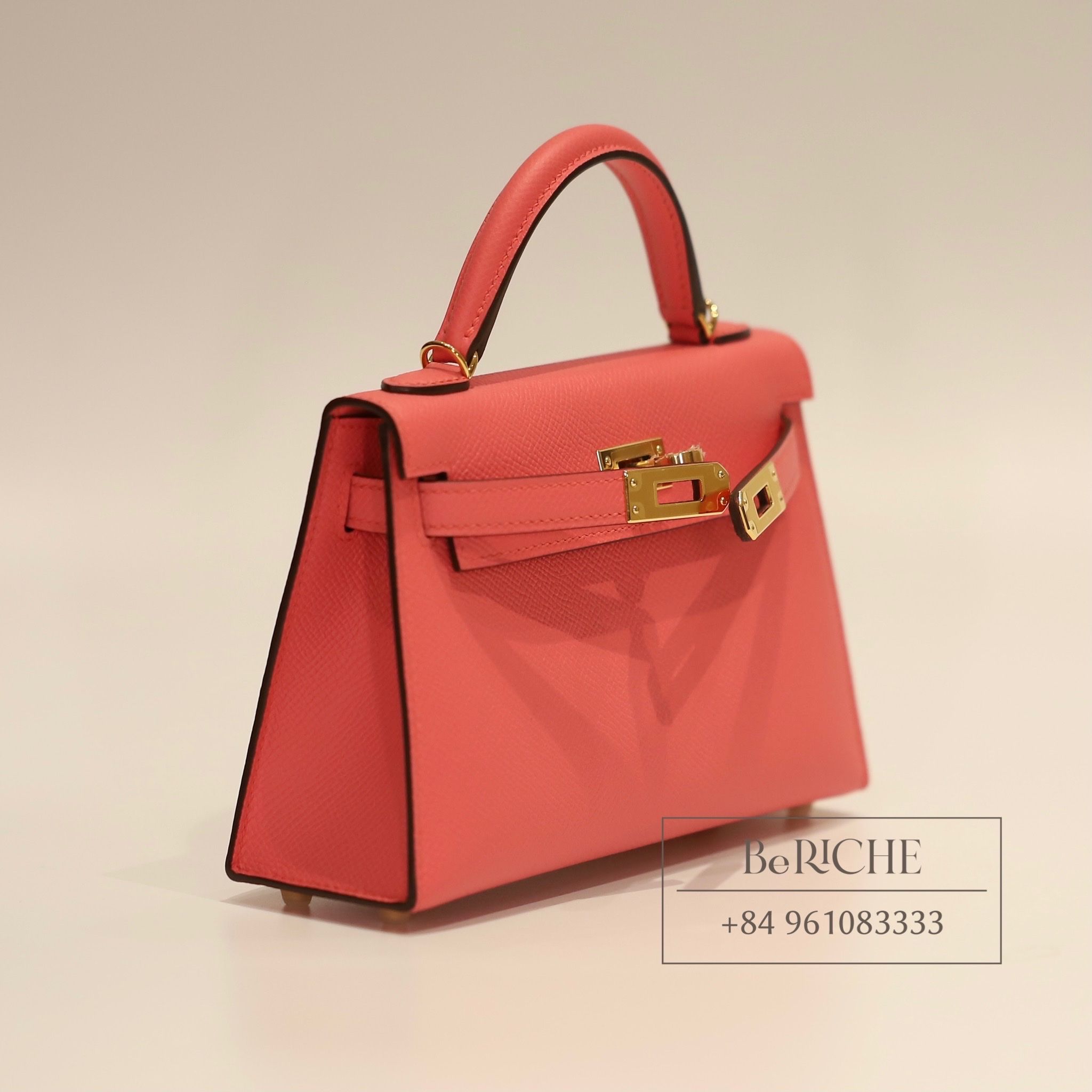 Kelly Mini K20 Epsom Rose Azalle