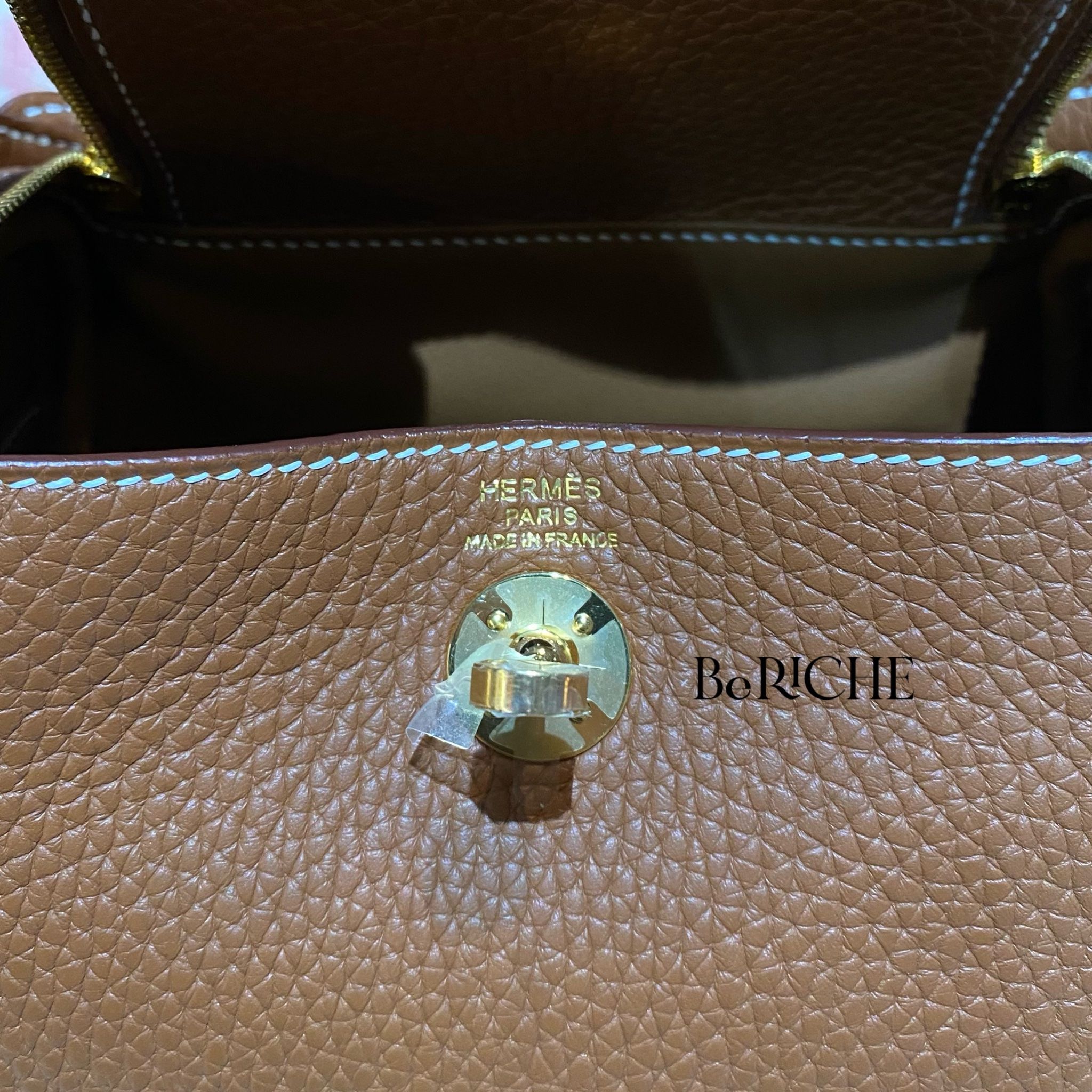 Mini Lindy 20 Clemence Leather Gold