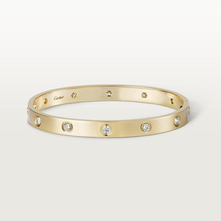 Cartier love bracelet, 10 diamond