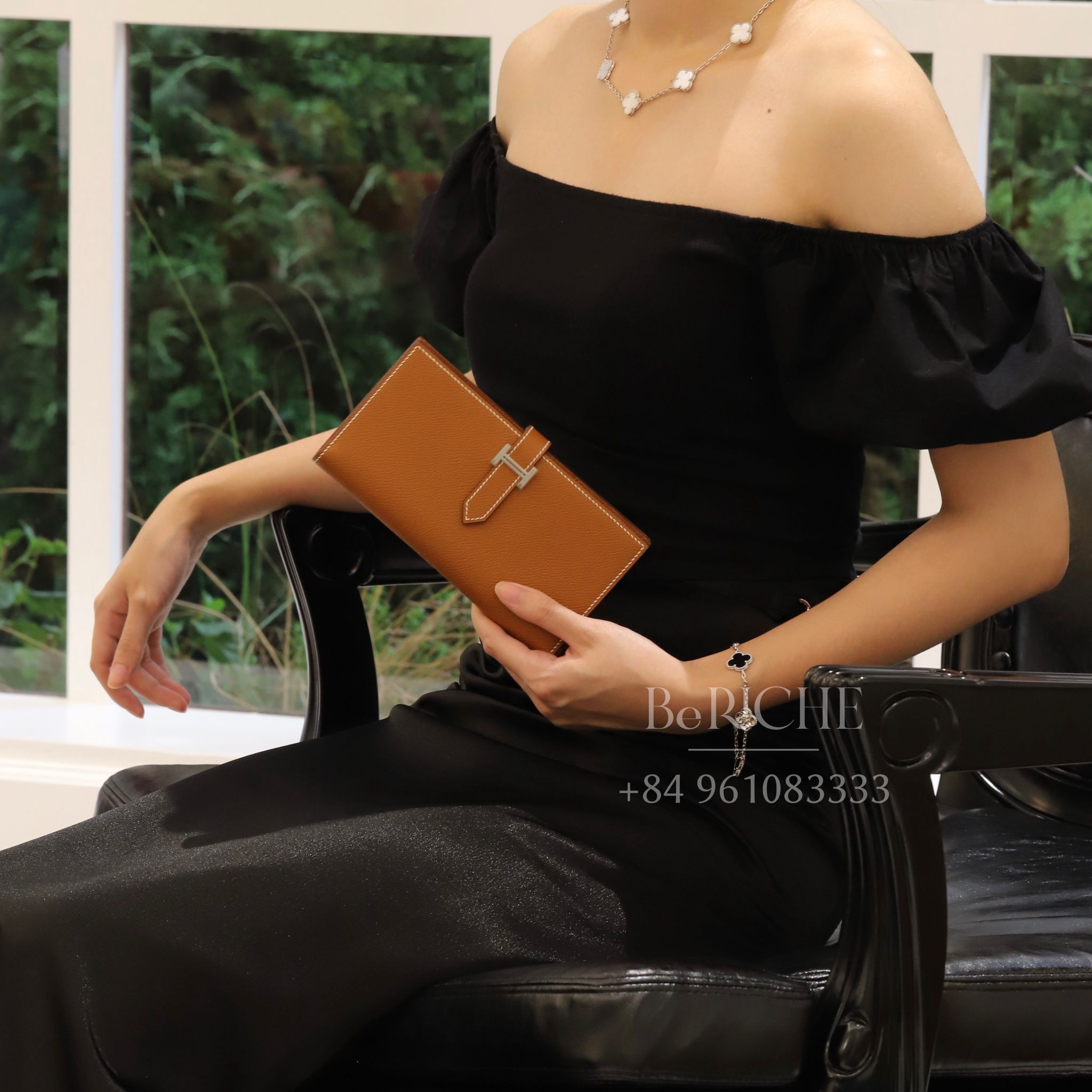 Hermes Bearn Long Wallet Gold PHW