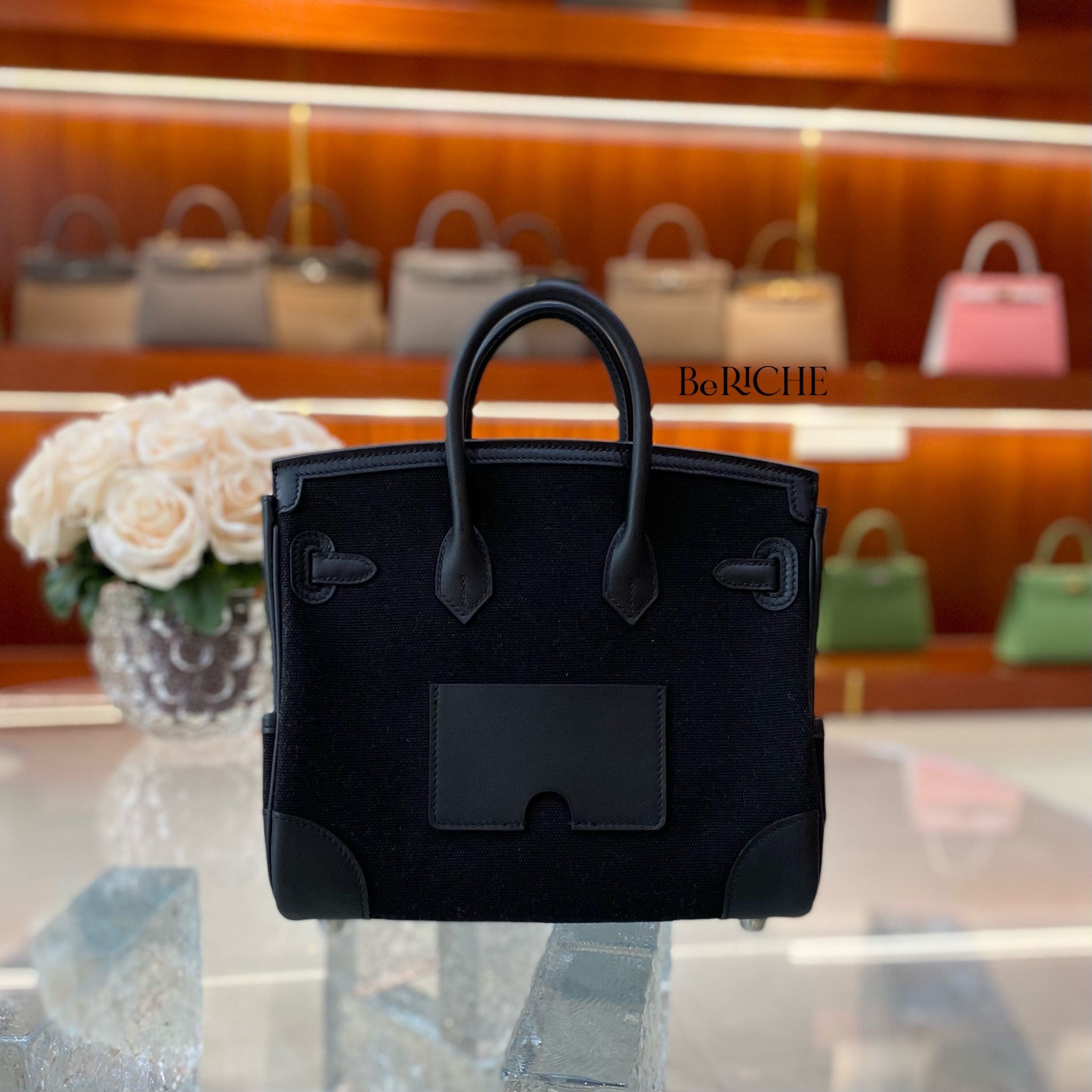 Birkin B25 Cargo Black PHW