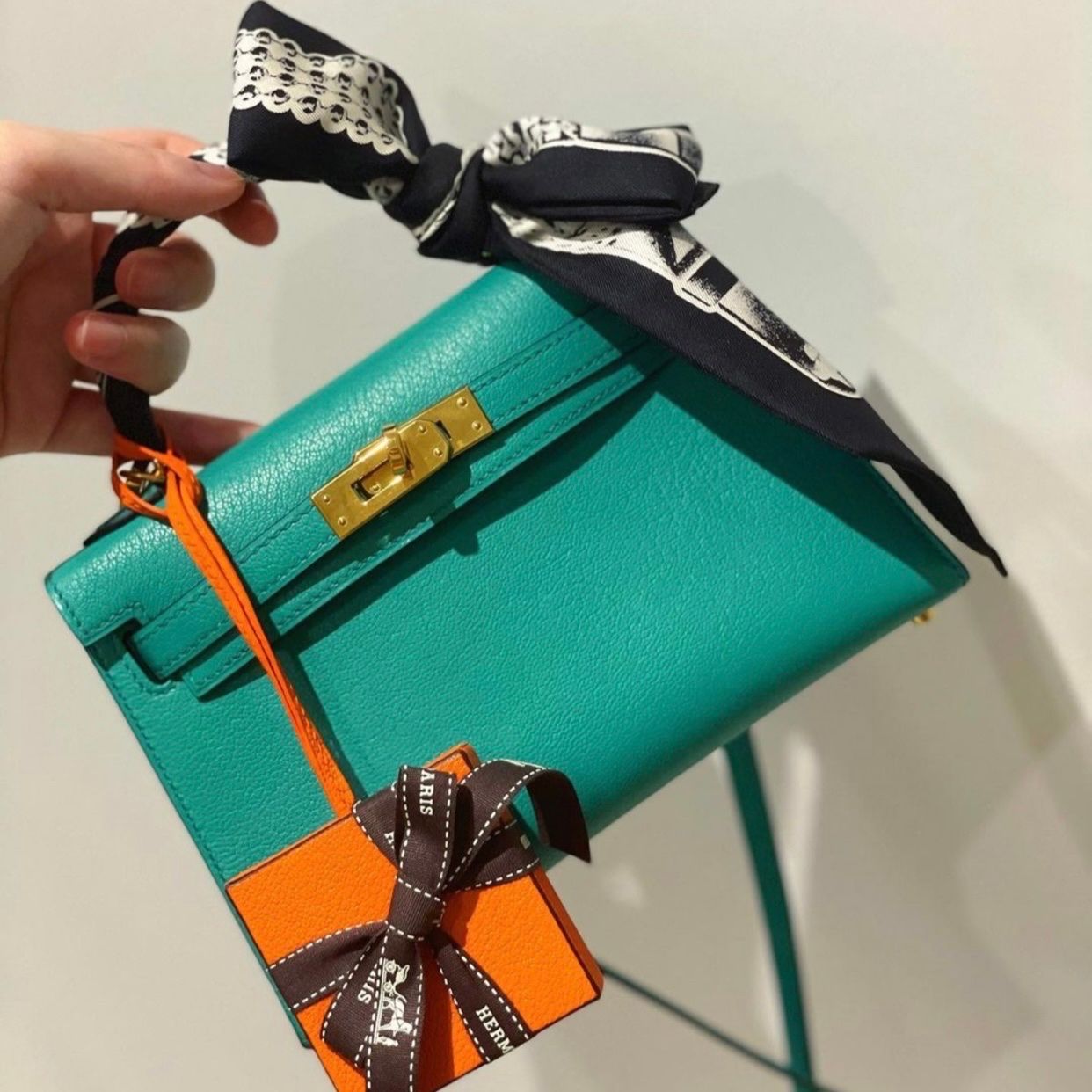 Kelly Mini K20 Chèvre Vert Verone GHW