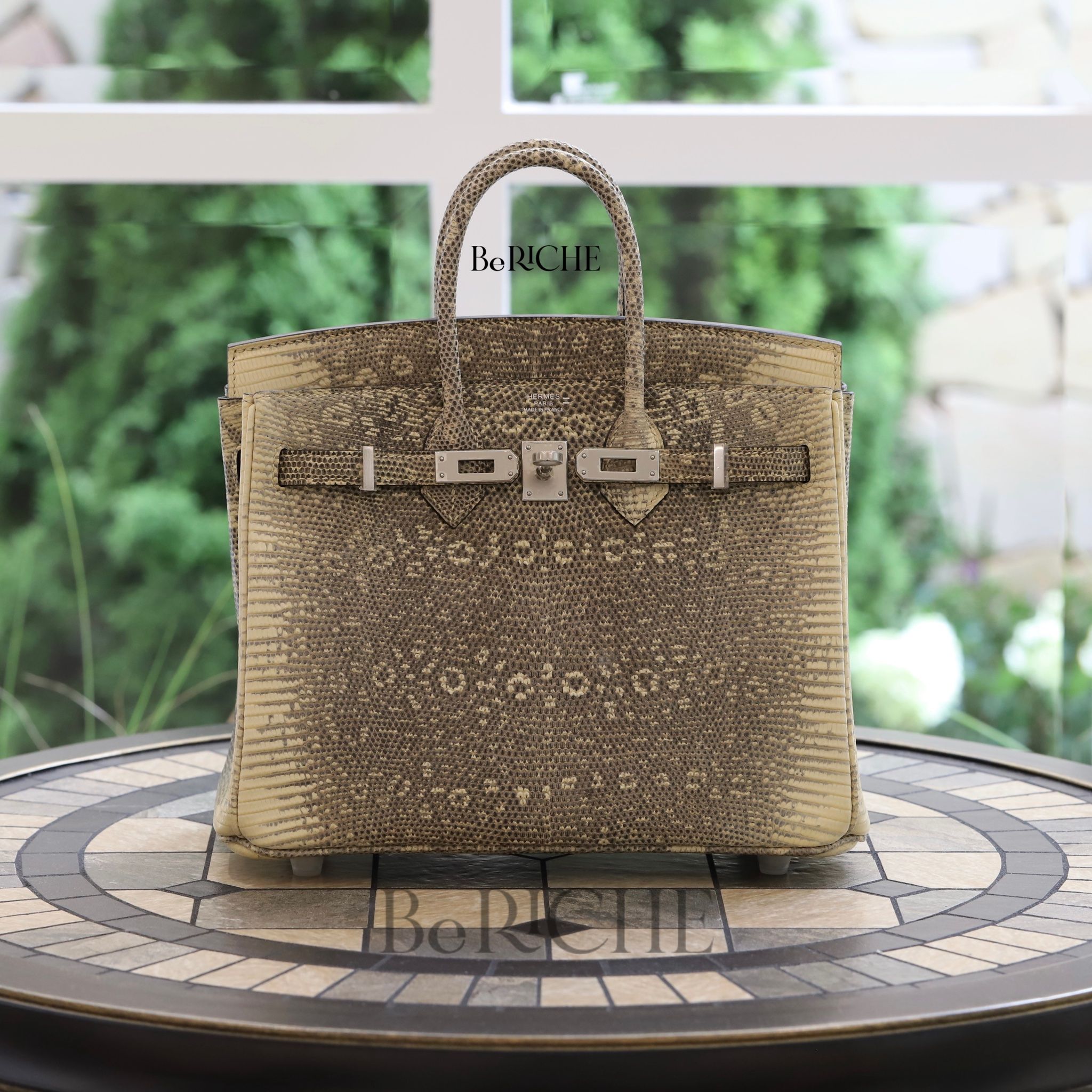 Birkin B25 Lizard Ombre PHW